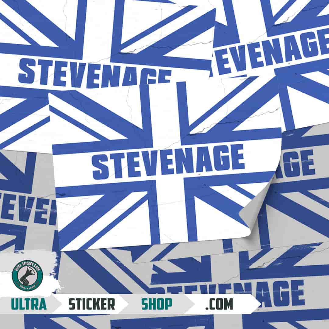 Stevenage Union Jack Stickers