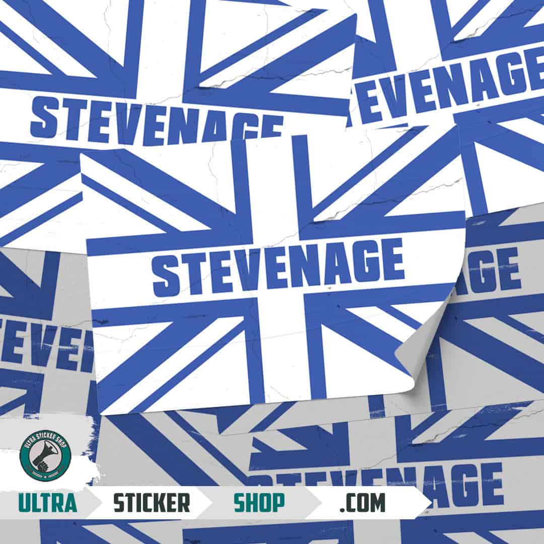 Stevenage Union Jack Stickers