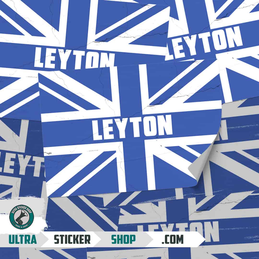 Leyton Union Jack Stickers