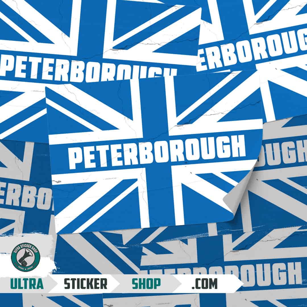 Peterborough Union Jack Stickers