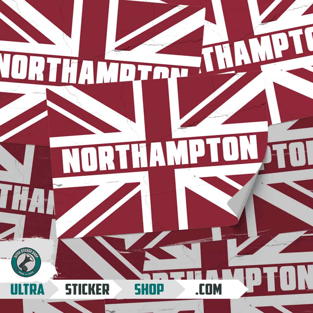 Northampton Union Jack Stickers
