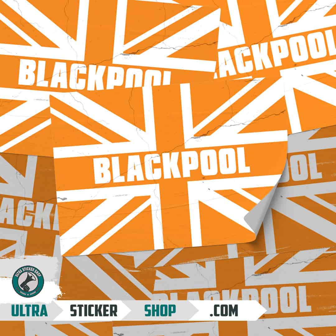 Blackpool Union Jack Stickers