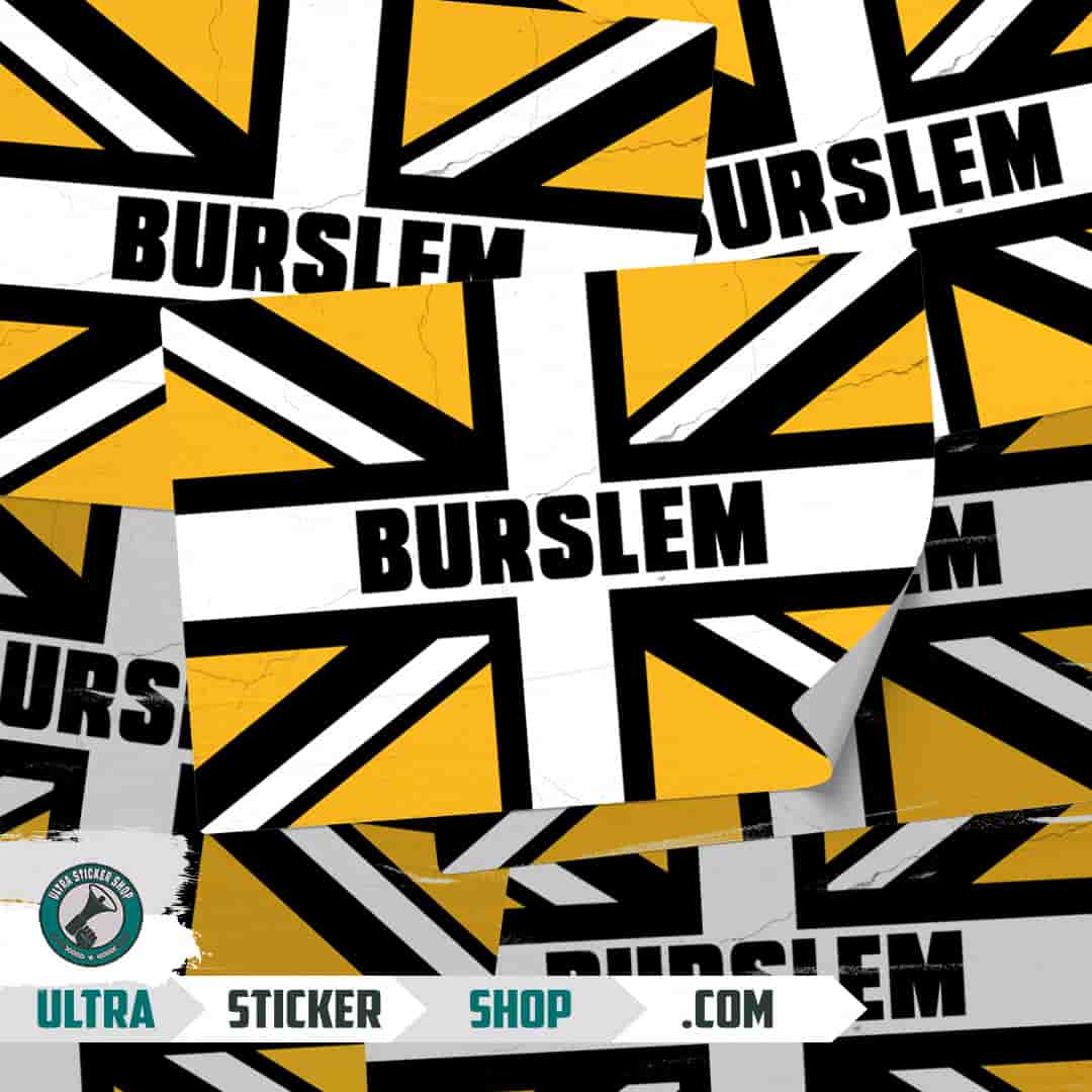 Burslem Union Jack Stickers