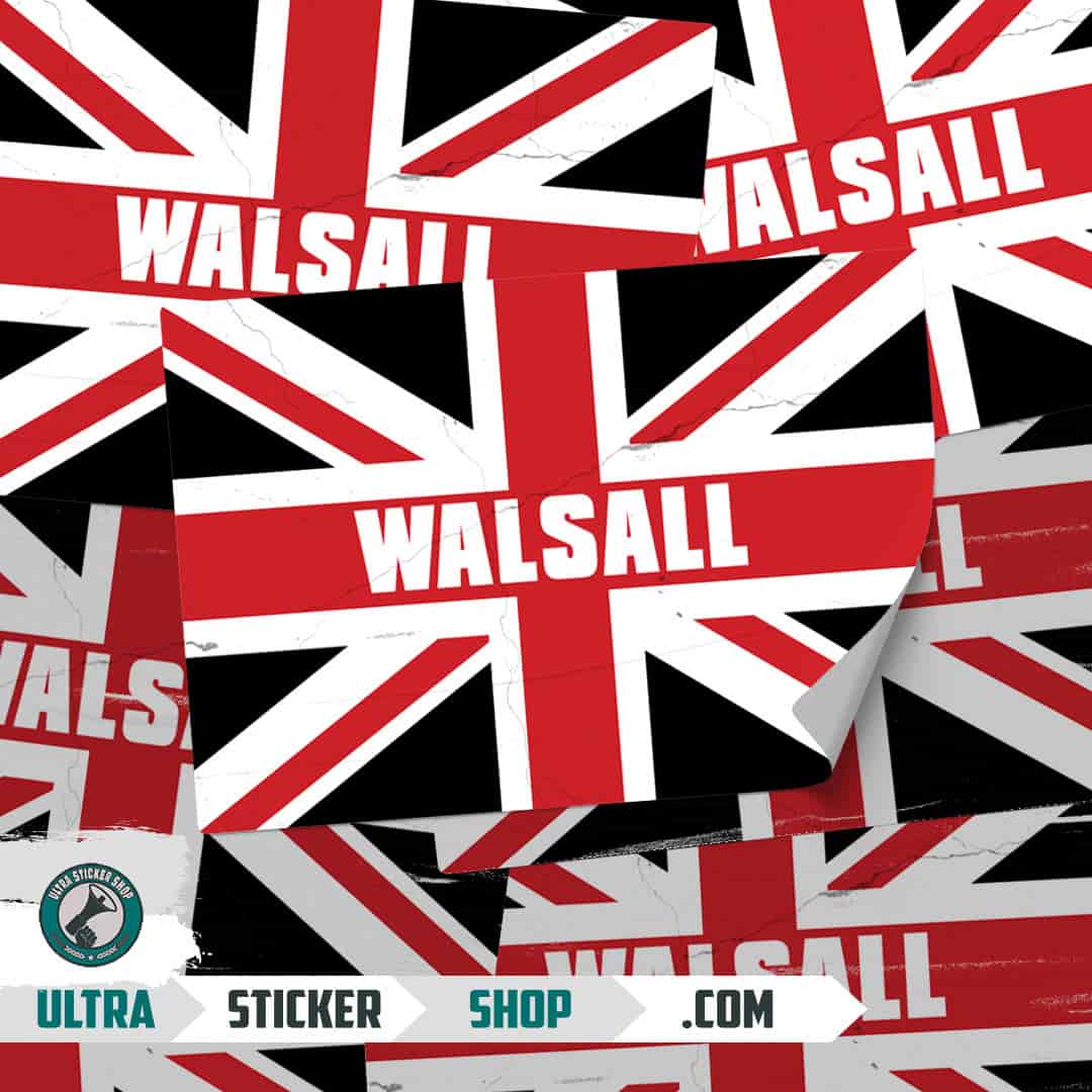 Walsall Union Jack Stickers