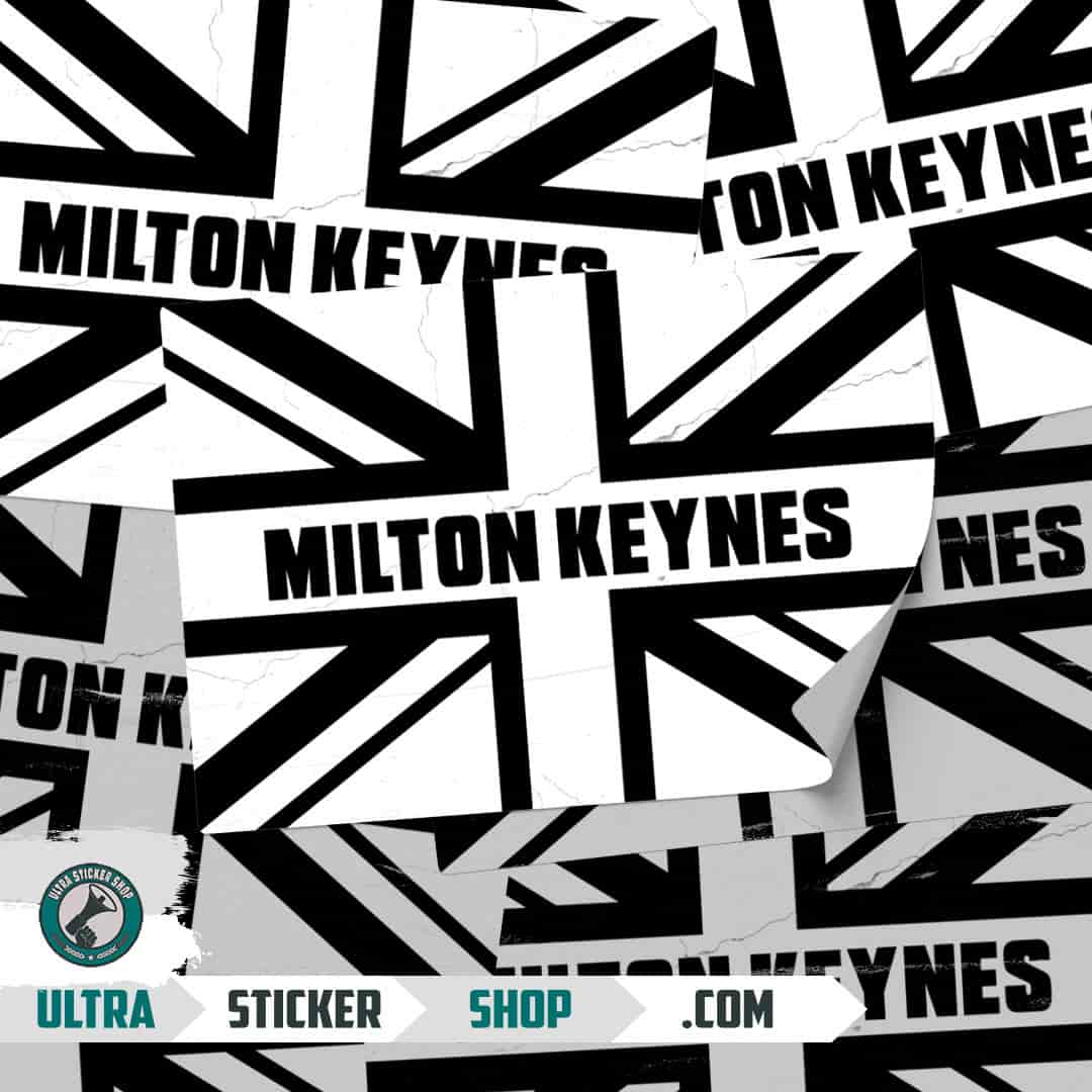 Milton Keynes Union Jack Stickers
