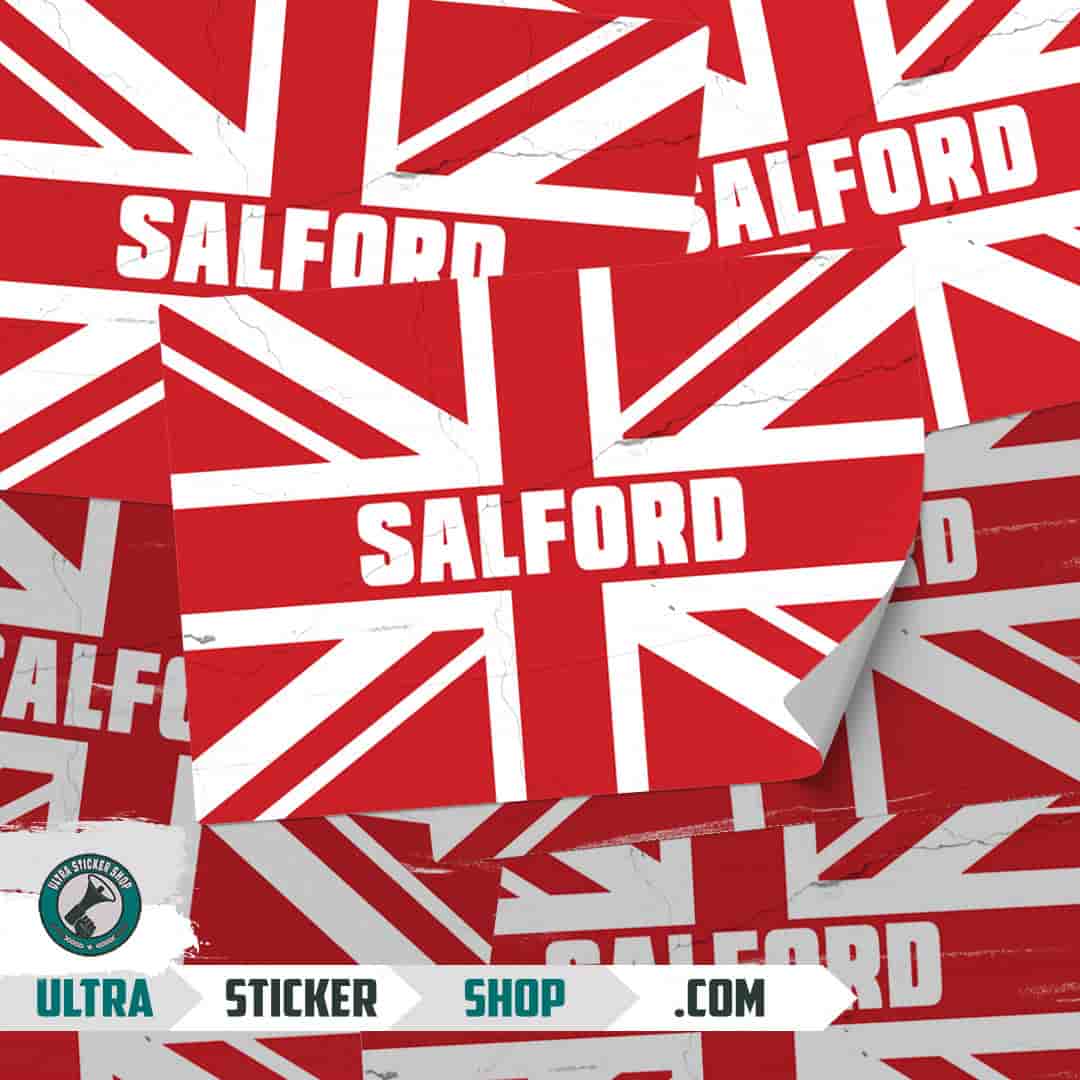 Salford Union Jack Stickers