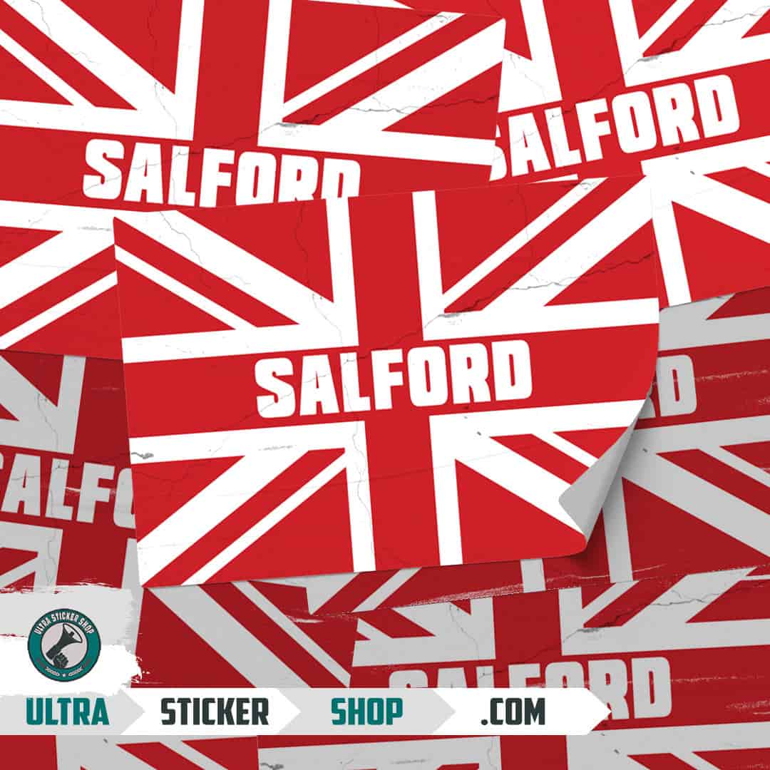 Salford Union Jack Stickers