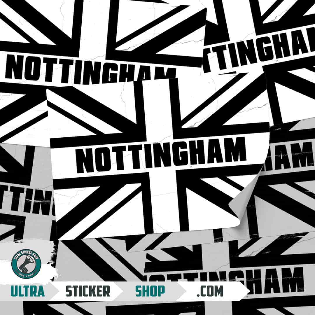 Nottingham Union Jack Stickers