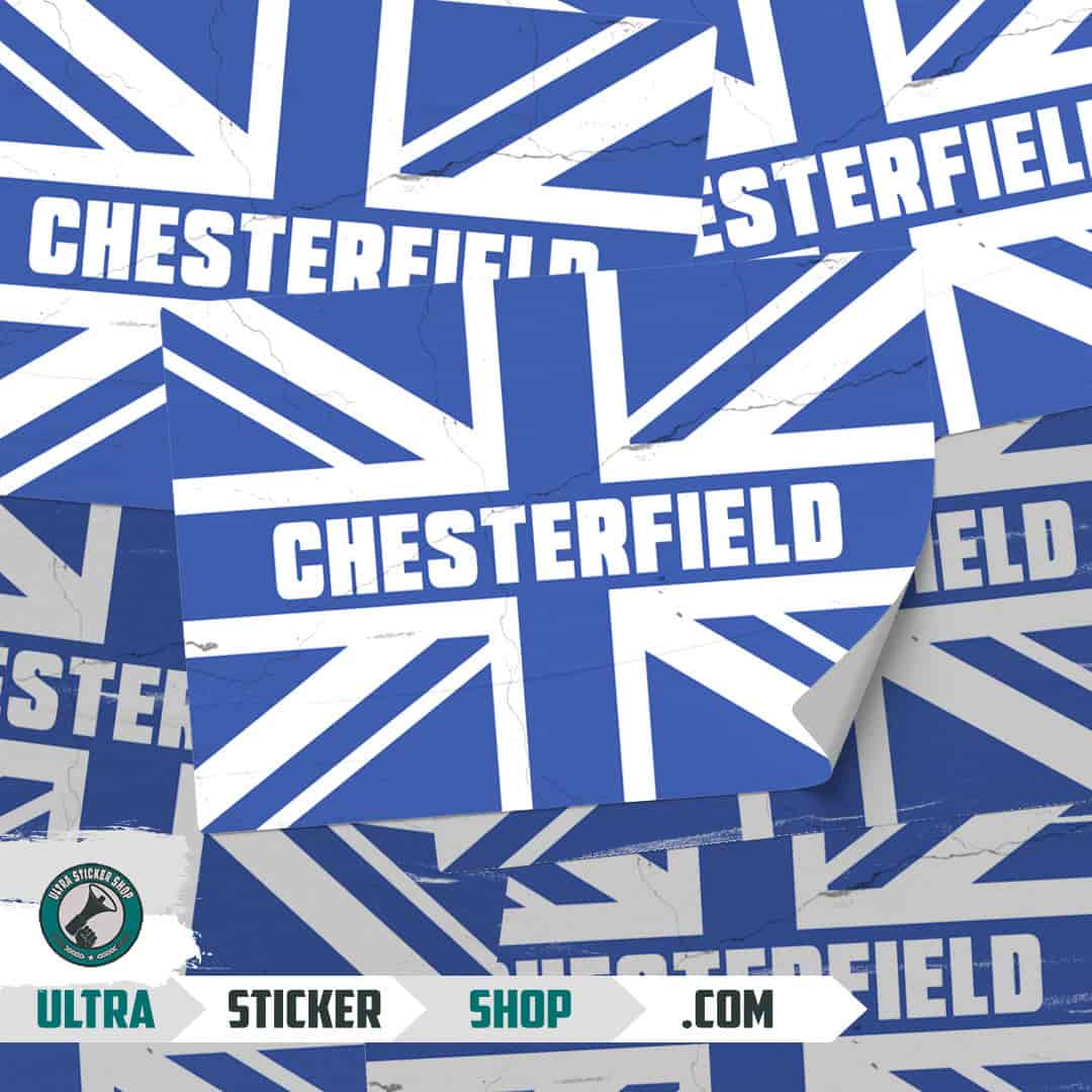 Chesterfield Union Jack Stickers