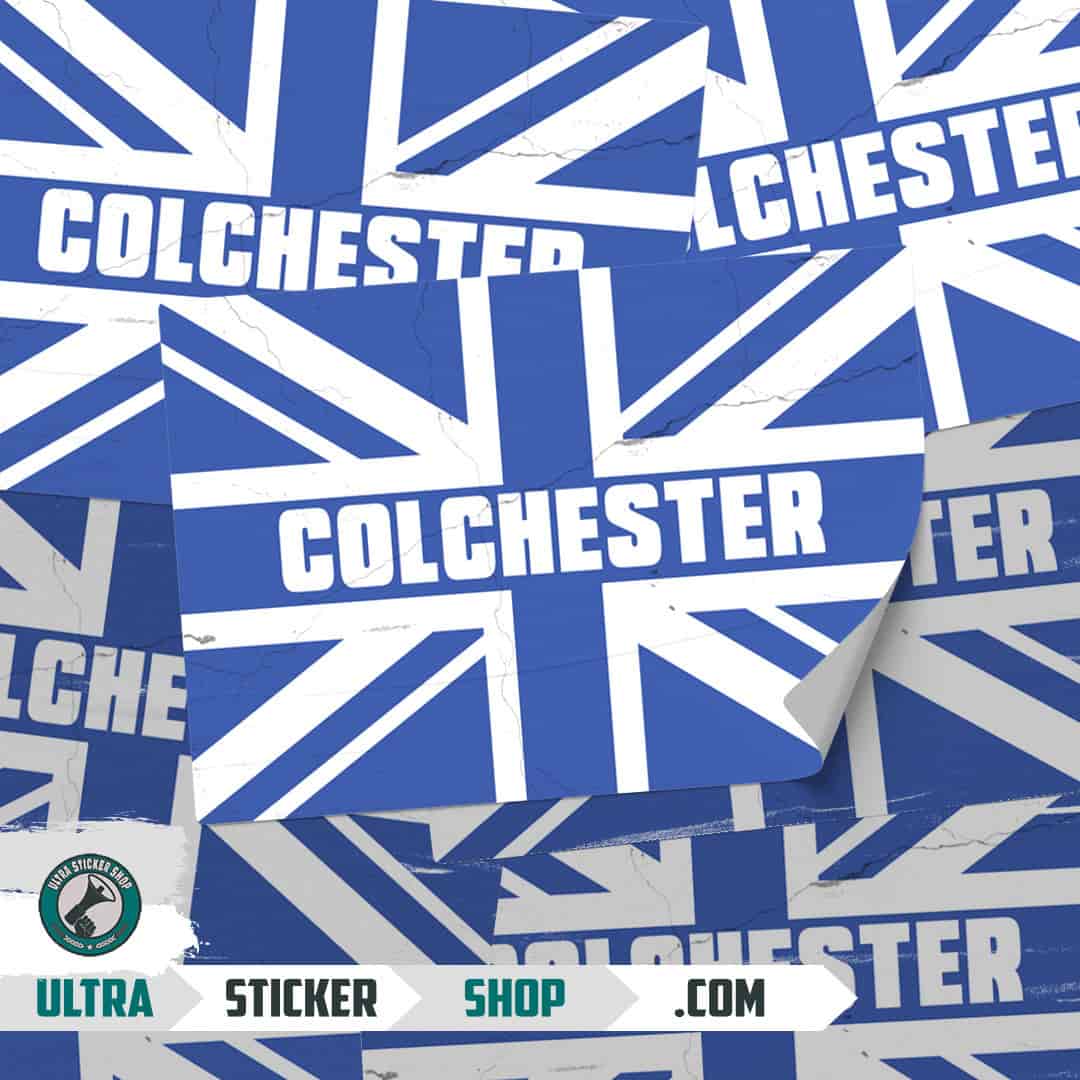 Colchester Union Jack Stickers