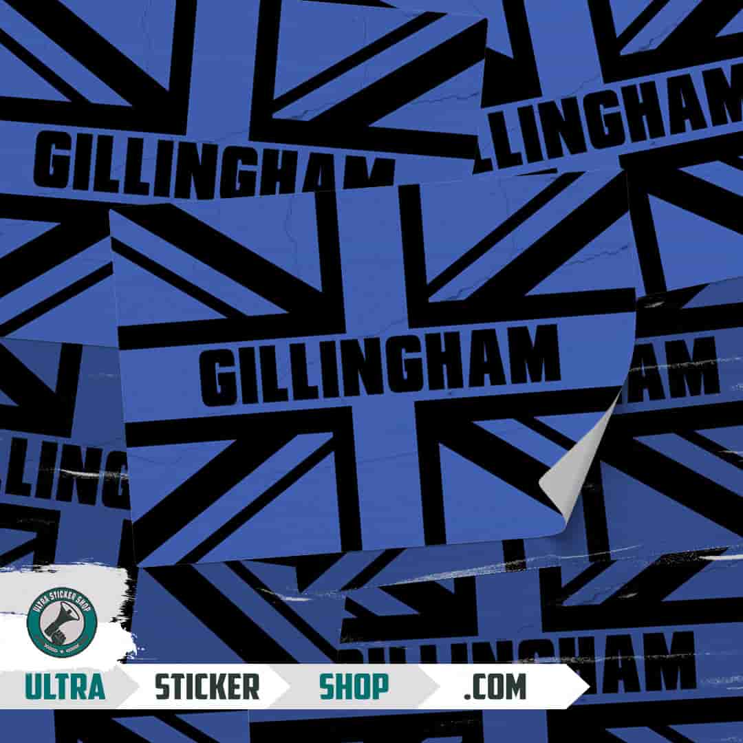Gillingham Union Jack Stickers