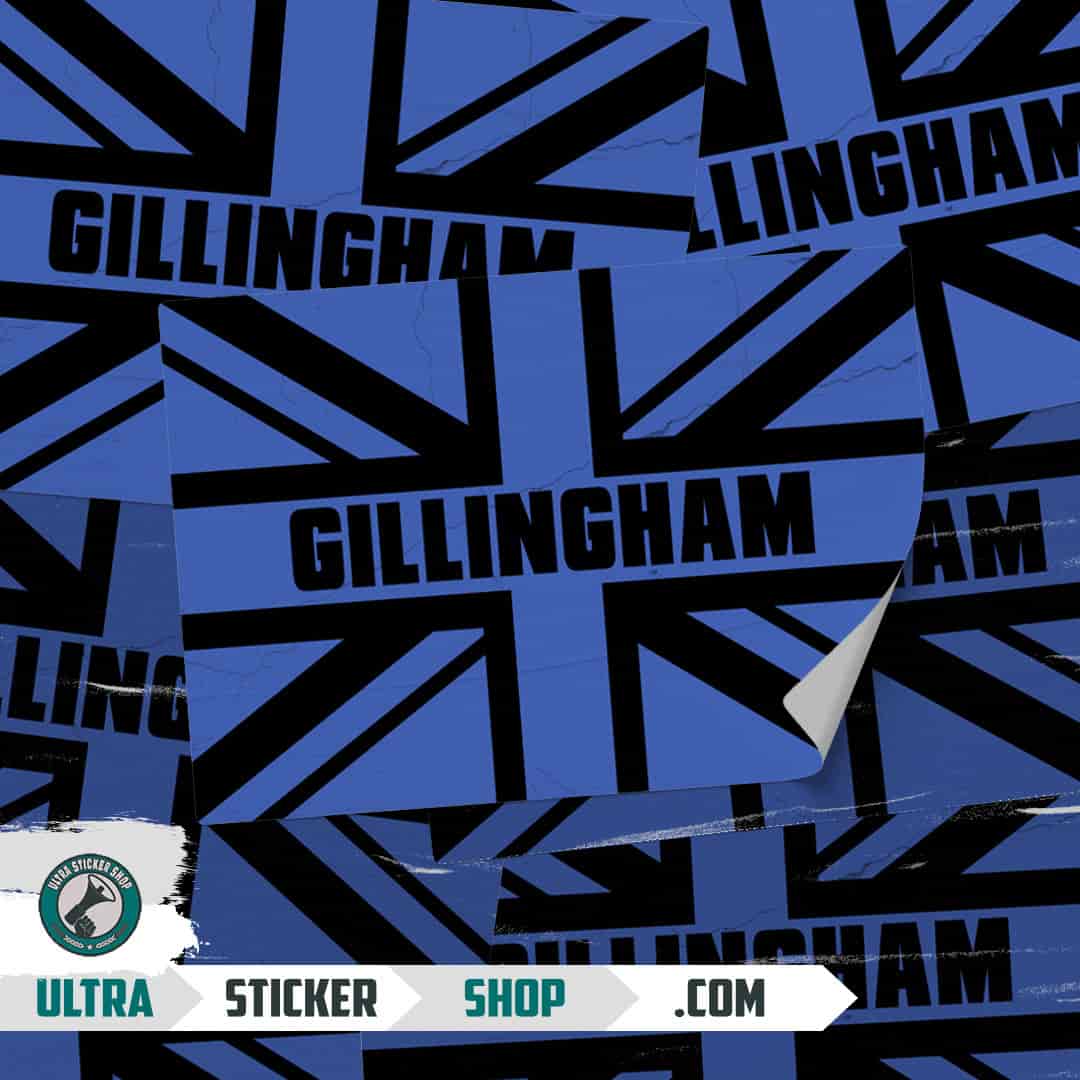 Gillingham Union Jack Stickers