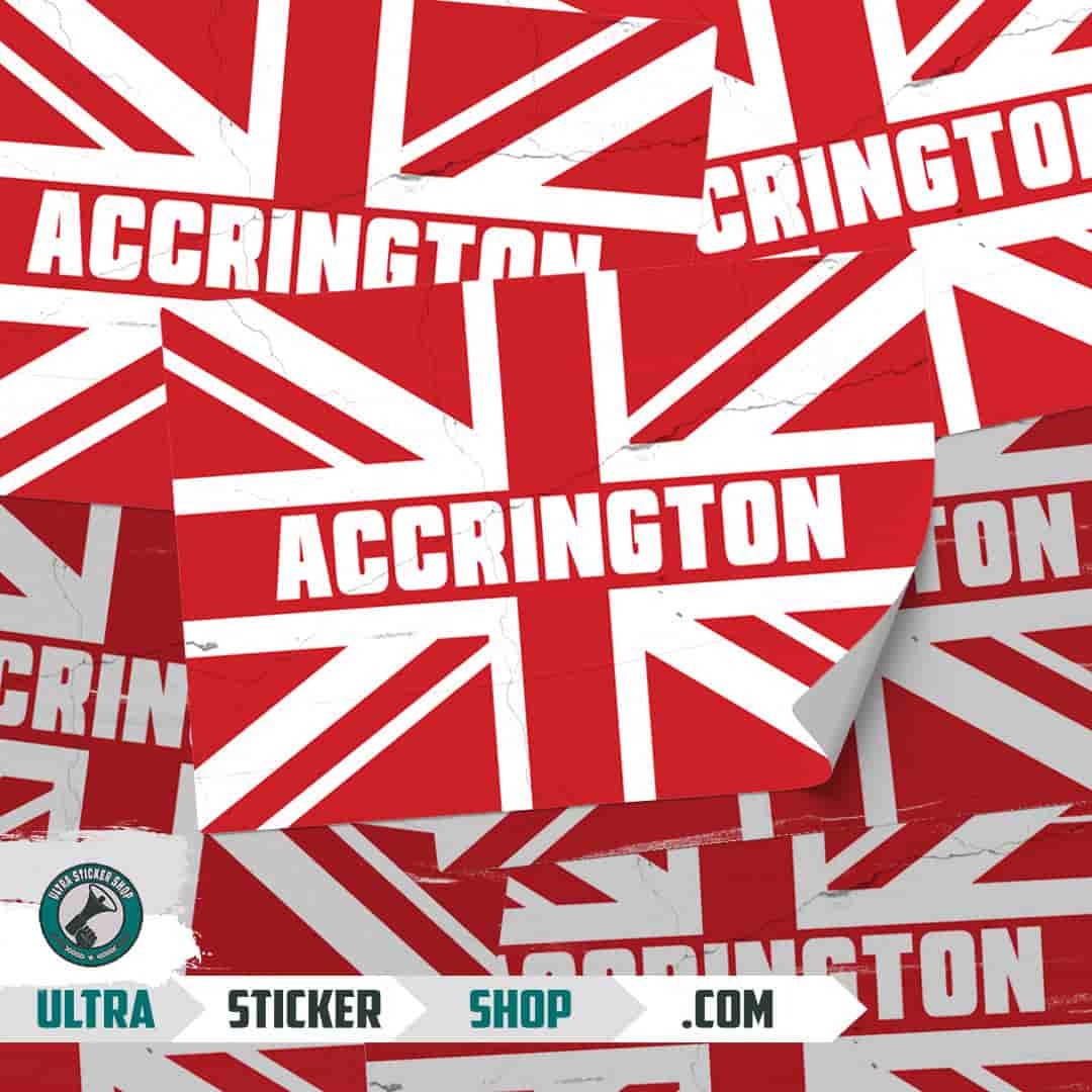 Accrington Union Jack Stickers