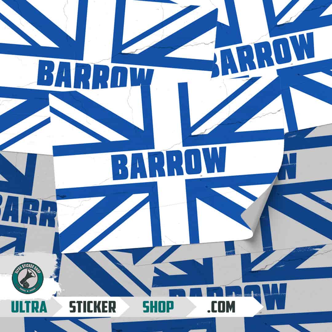 Barrow Union Jack Stickers