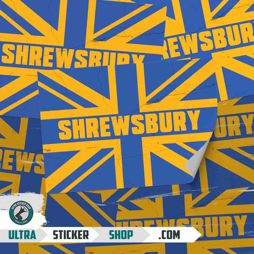 Shrewsbury Union Jack Stickers