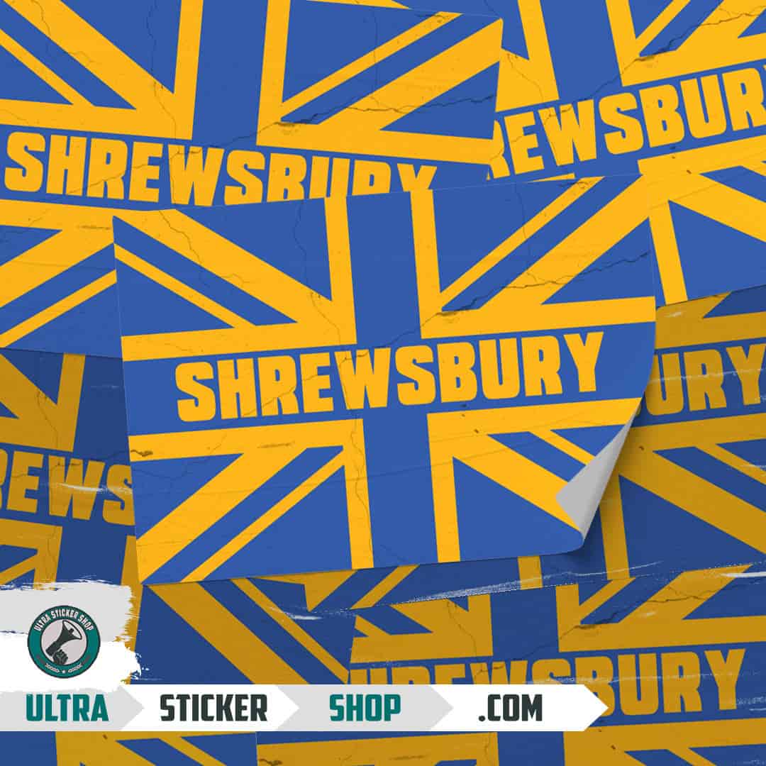Shrewsbury Union Jack Stickers