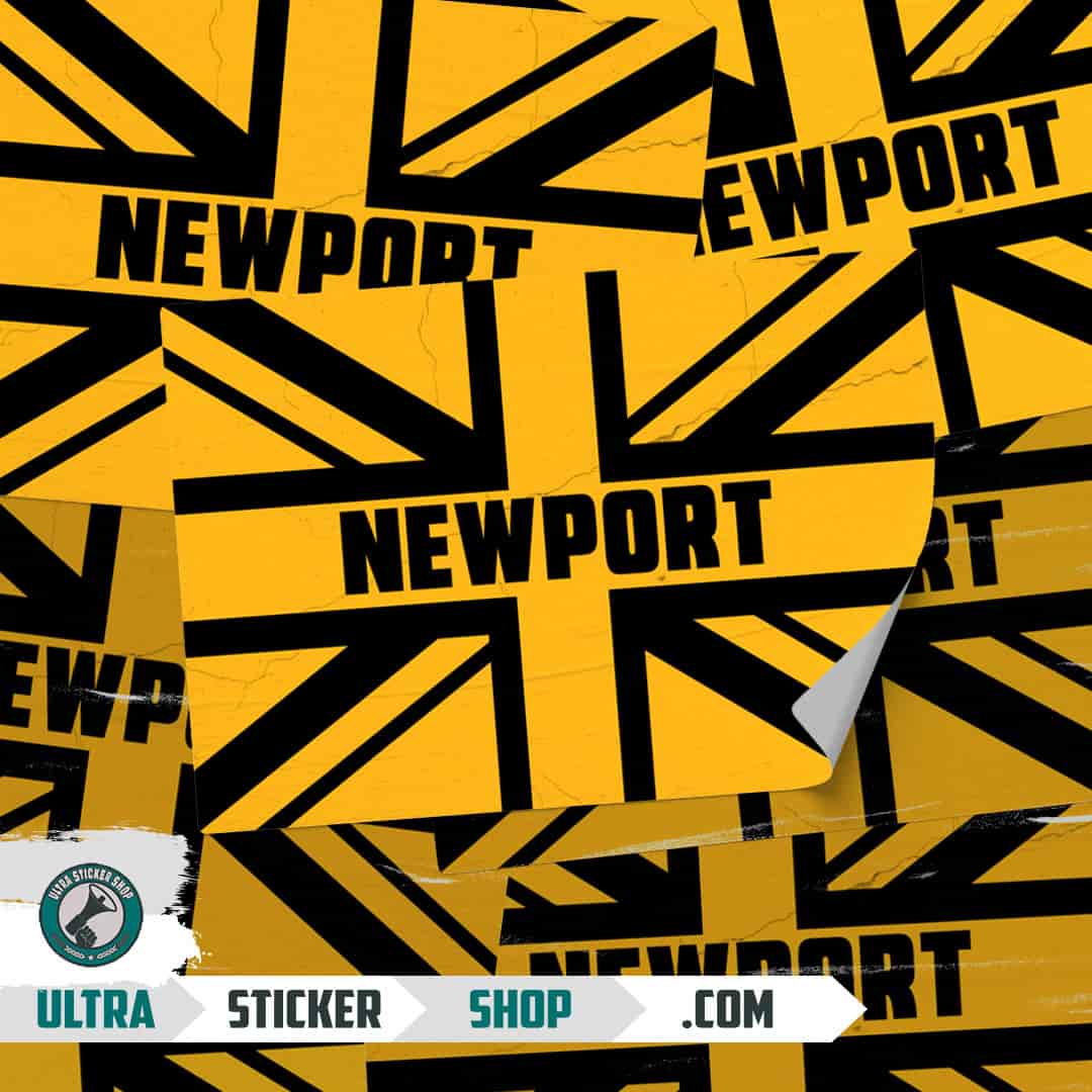 Newport Union Jack Stickers