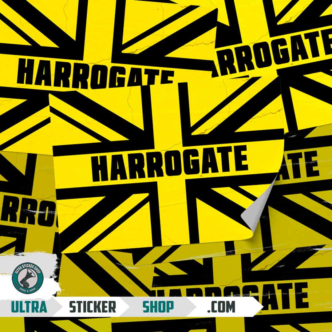 Harrogate Union Jack Stickers