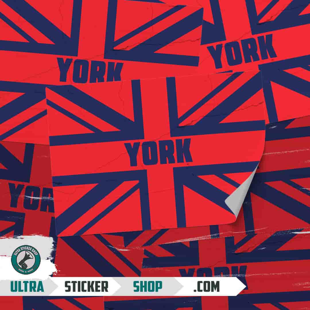 York Union Jack Stickers