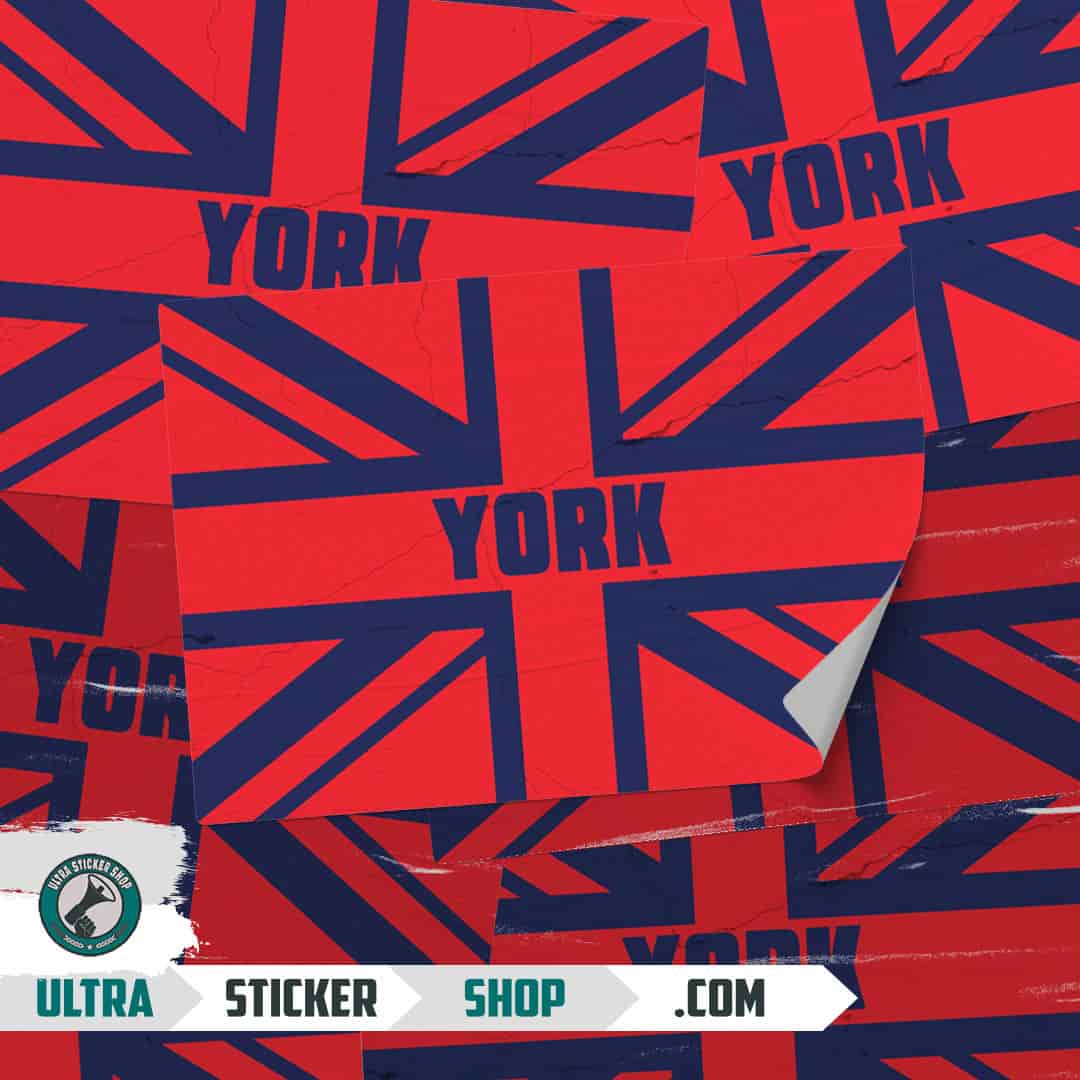York Union Jack Stickers