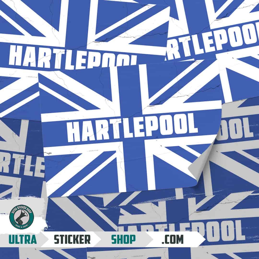 Hartlepool Union Jack Stickers