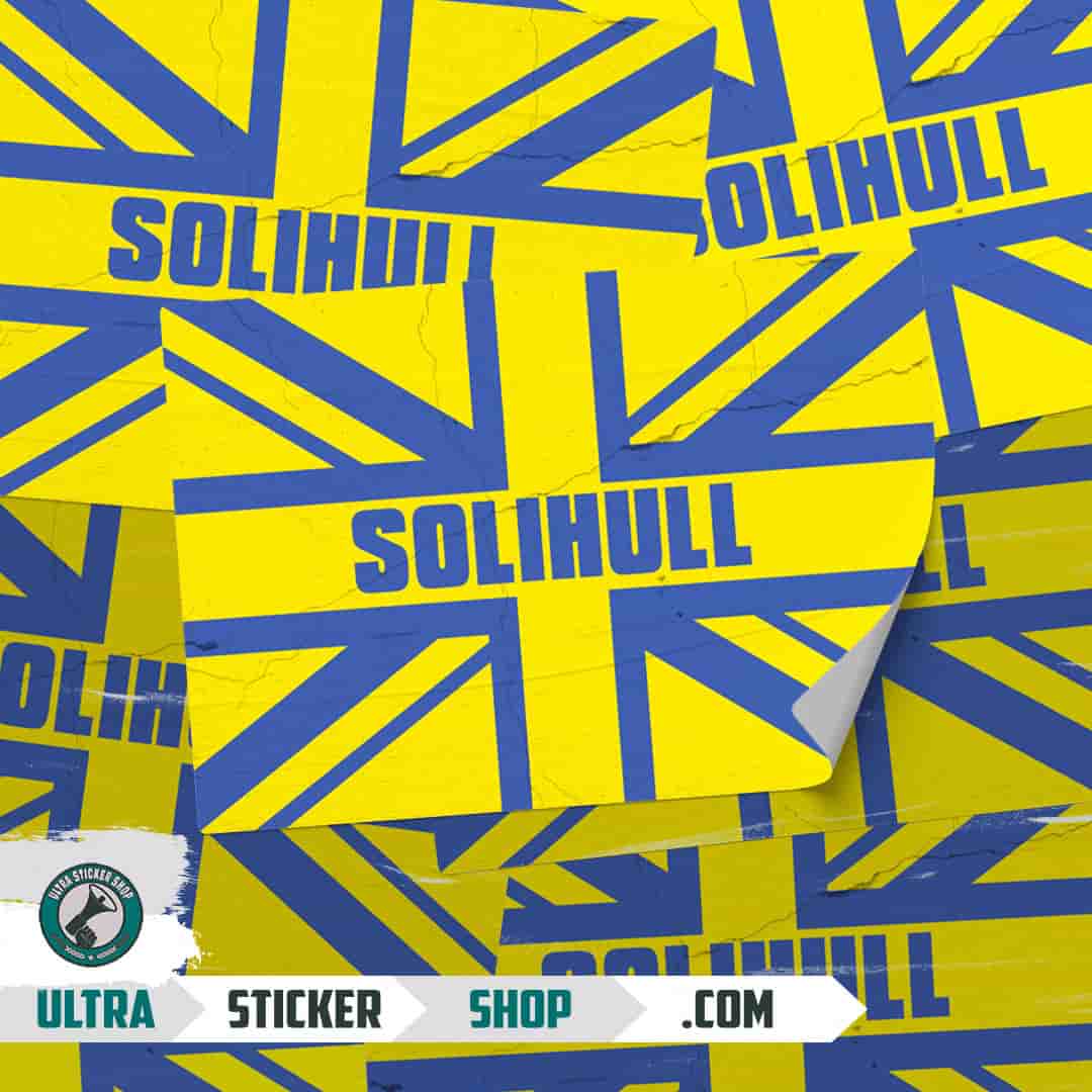 Solihull Union Jack Stickers