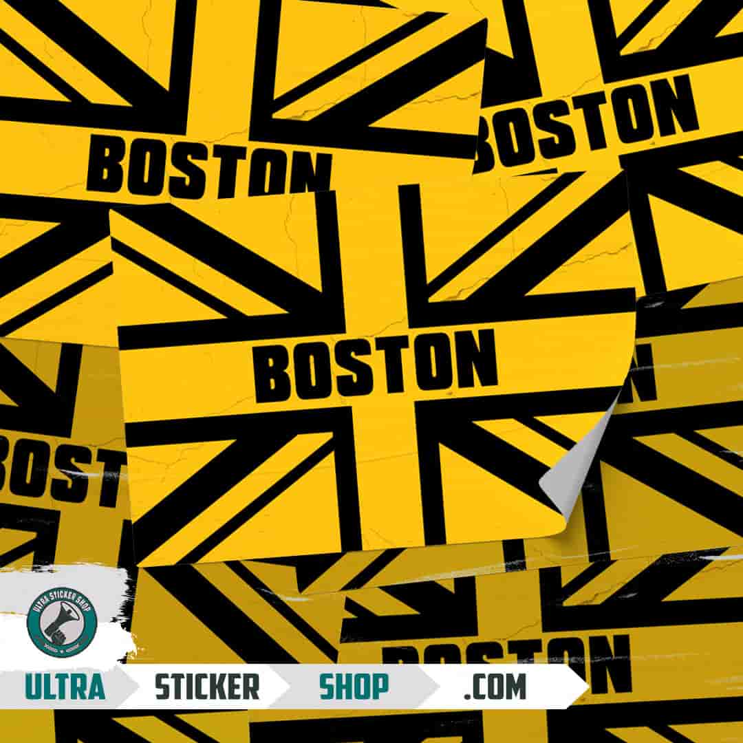 Boston Union Jack Stickers