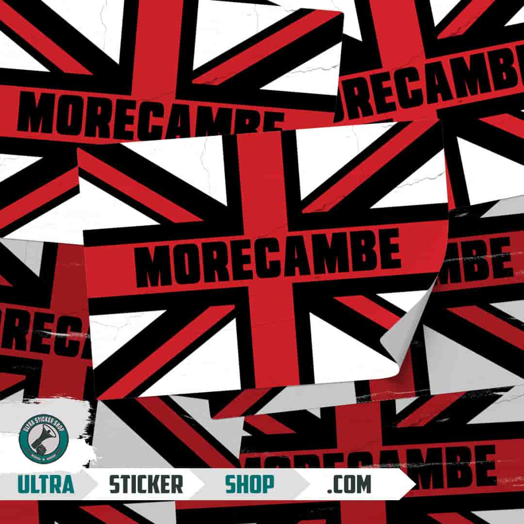 Morecambe Union Jack Stickers