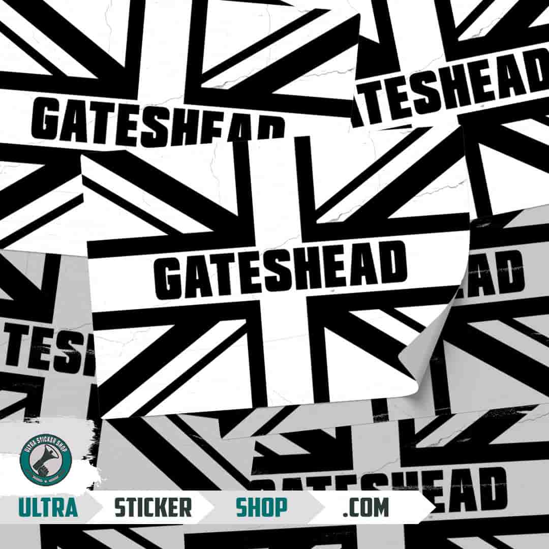 Gateshead Union Jack Stickers