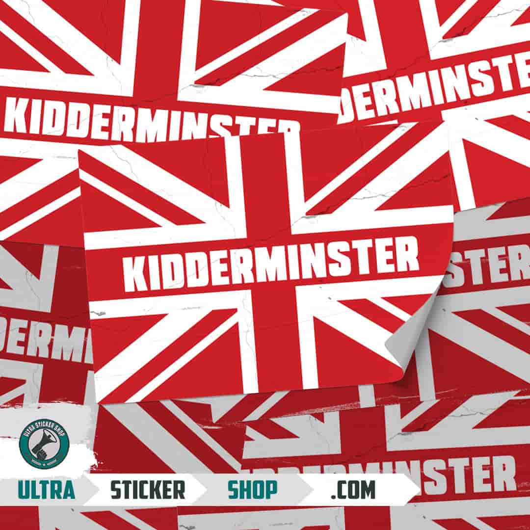 Kidderminster Union Jack Stickers
