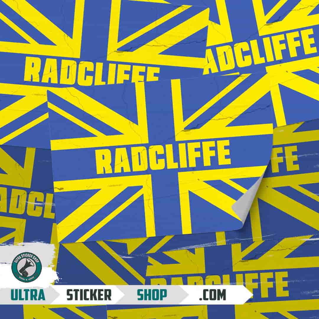 Radcliffe Union Jack Stickers