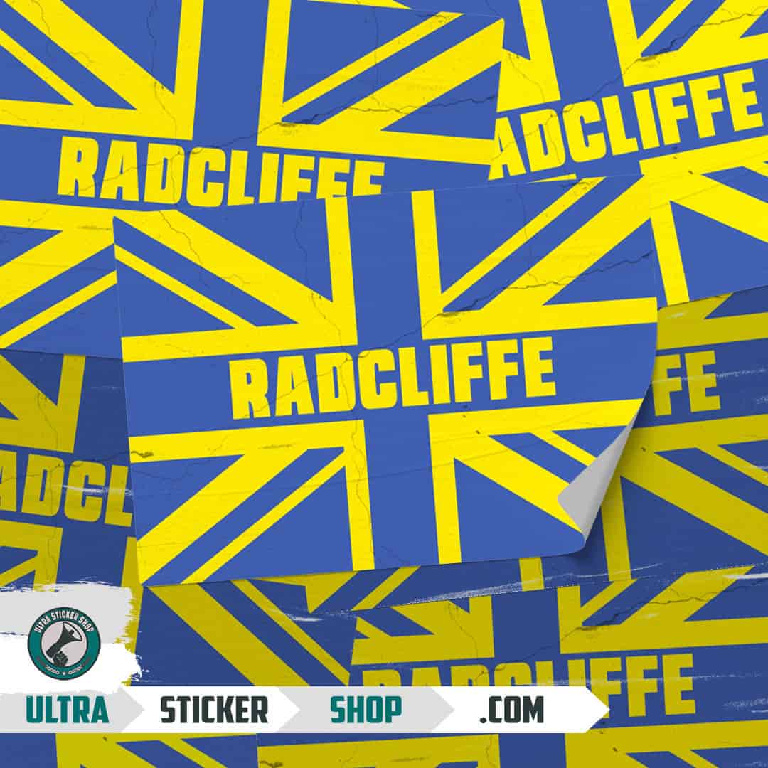 Radcliffe Union Jack Stickers