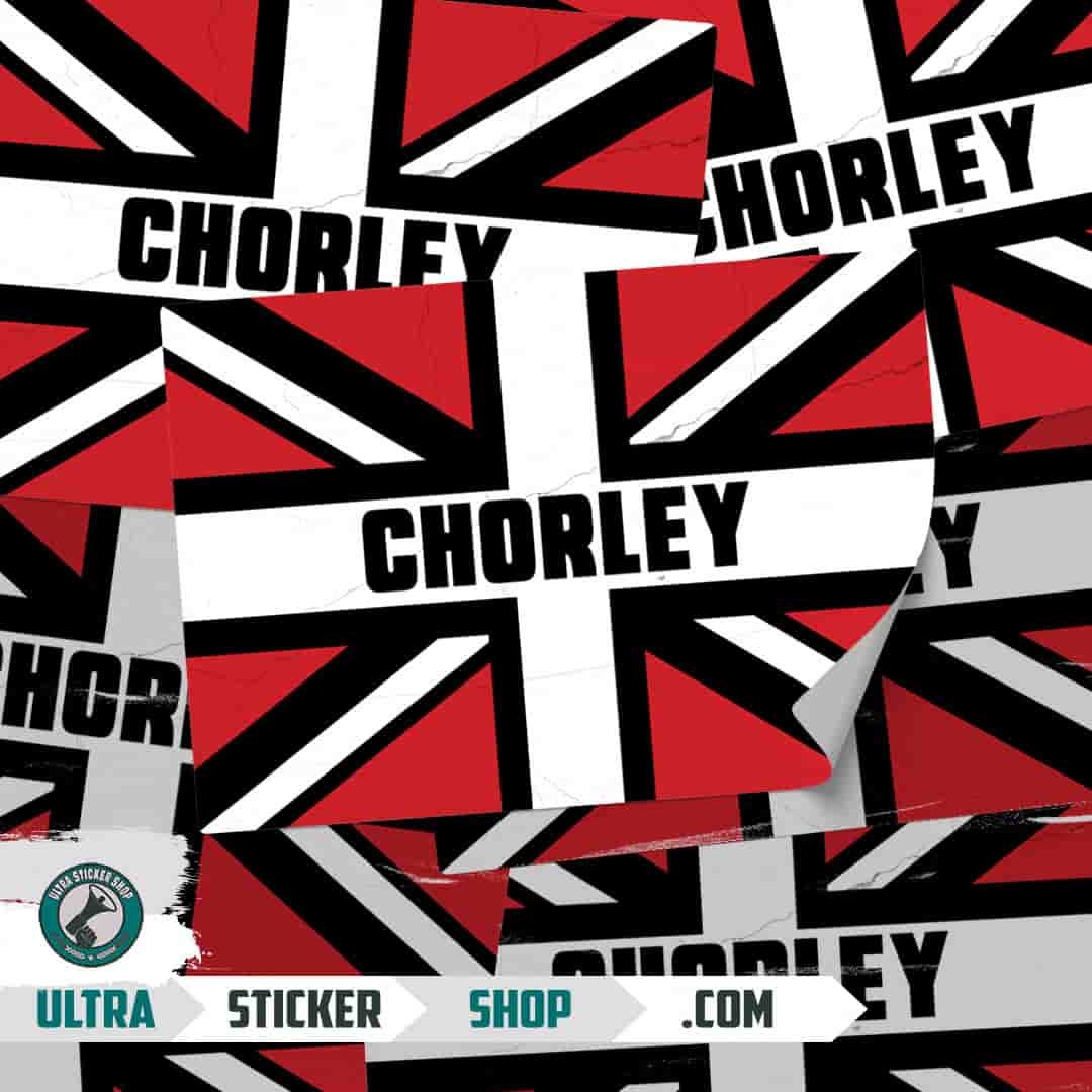 Chorley Union Jack Stickers
