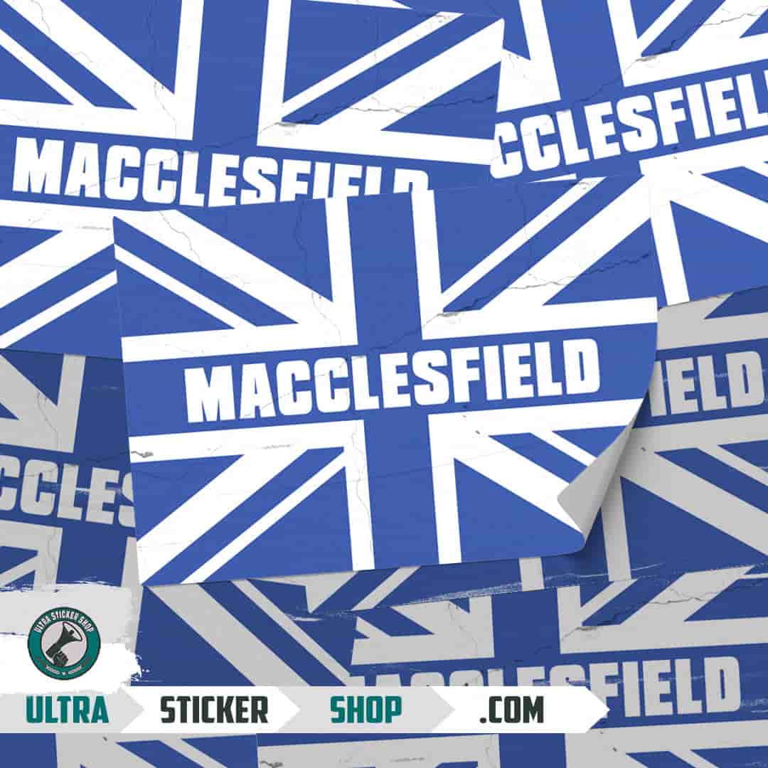 Macclesfield Union Jack Stickers