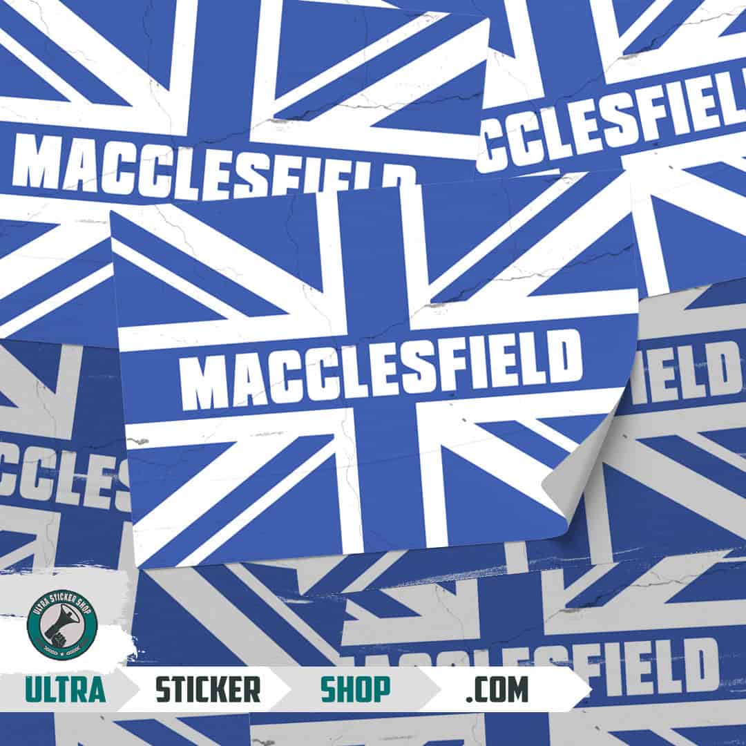 Macclesfield Union Jack Stickers