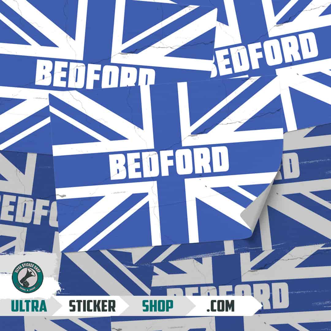 Bedford Union Jack Stickers