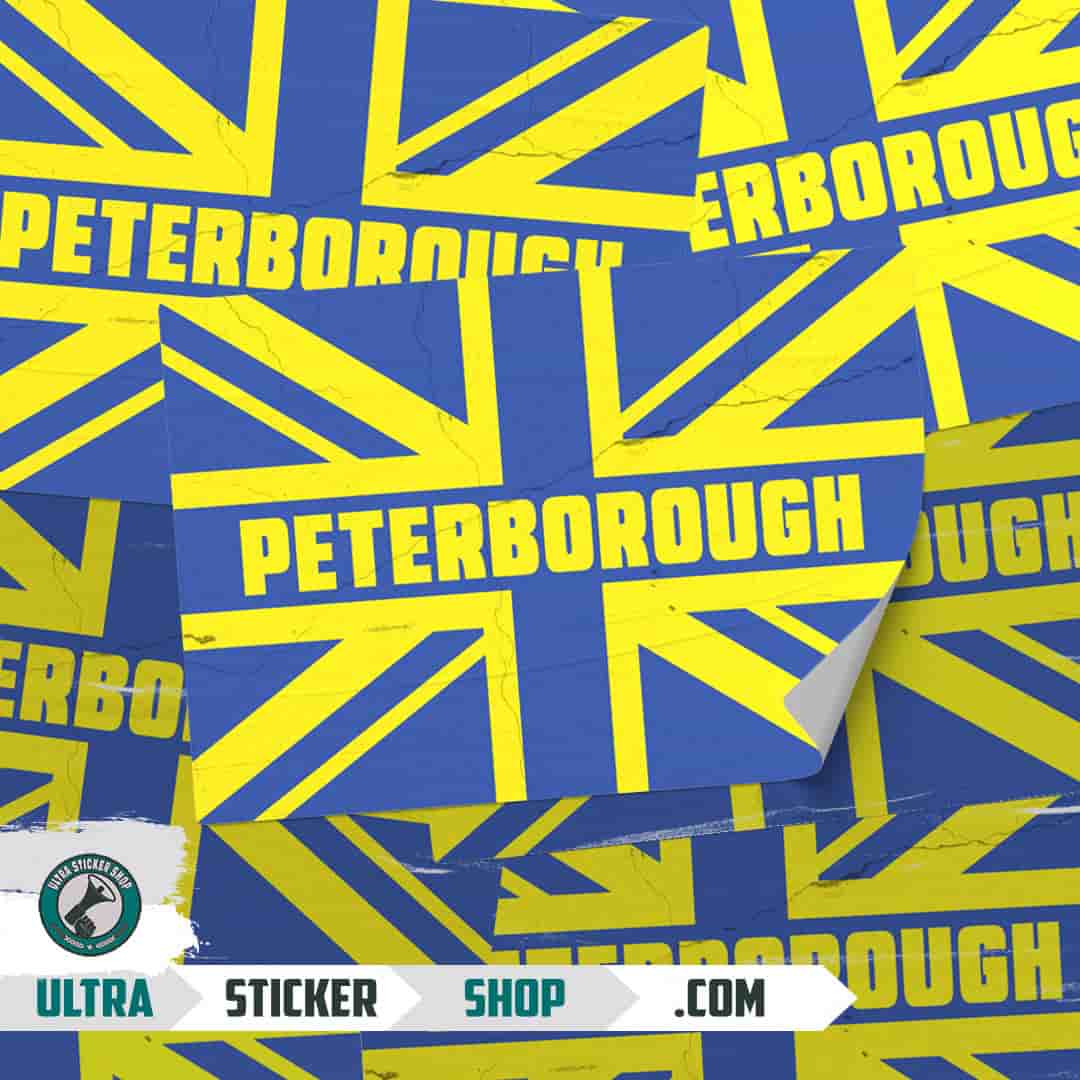 Peterborough Union Jack Stickers