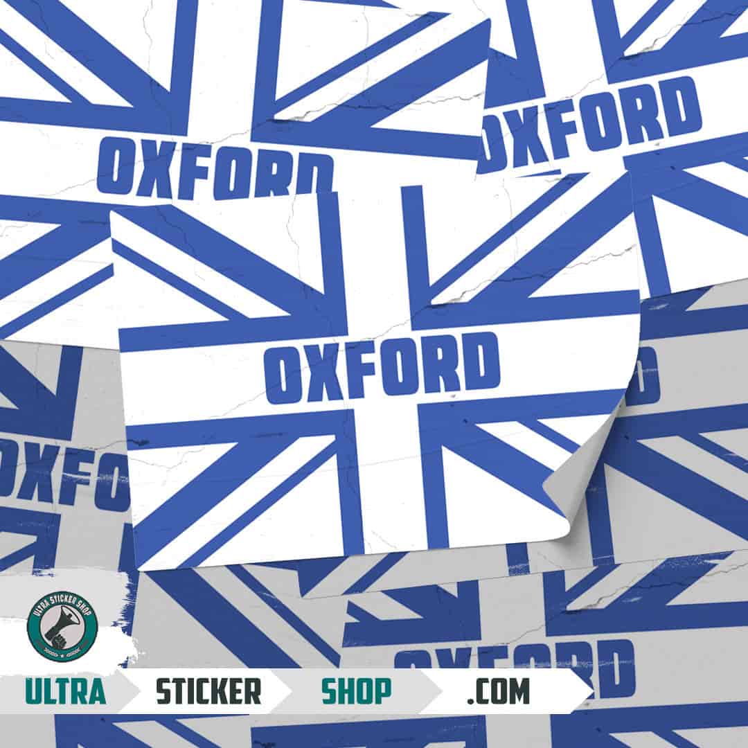 Oxford Union Jack Stickers