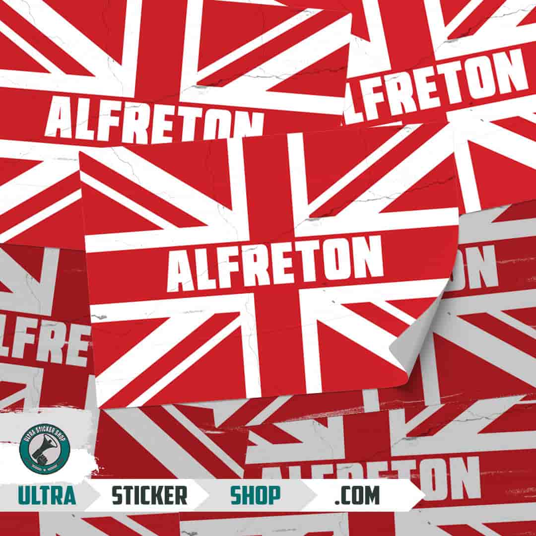 Alfreton Union Jack Stickers