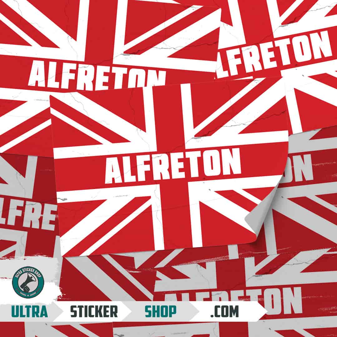 Alfreton Union Jack Stickers