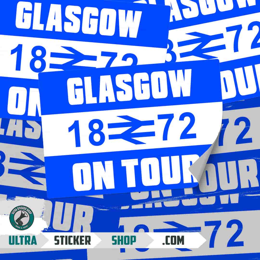 Glasgow 1872 on tour Stickers