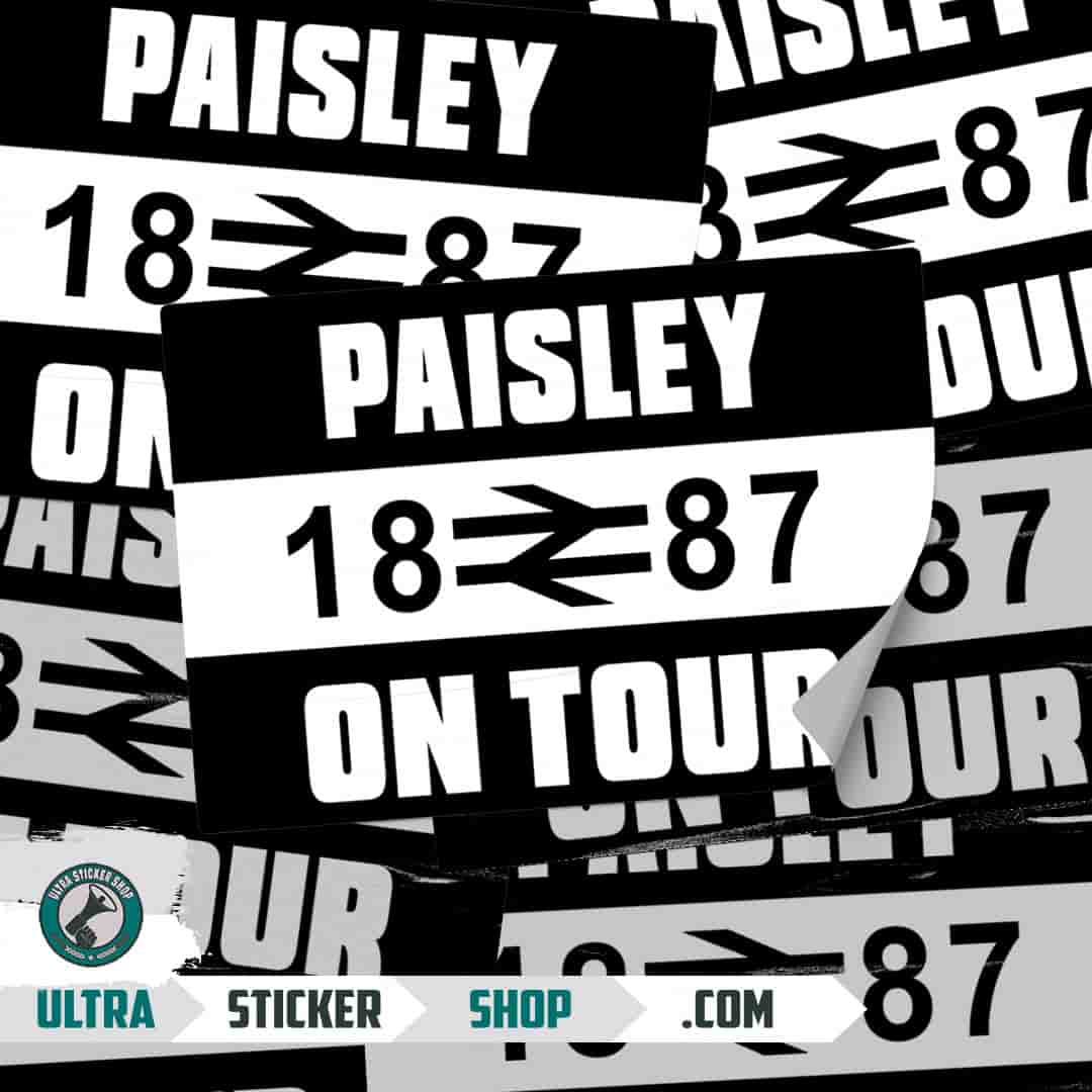 Paisley 1887 on tour Stickers