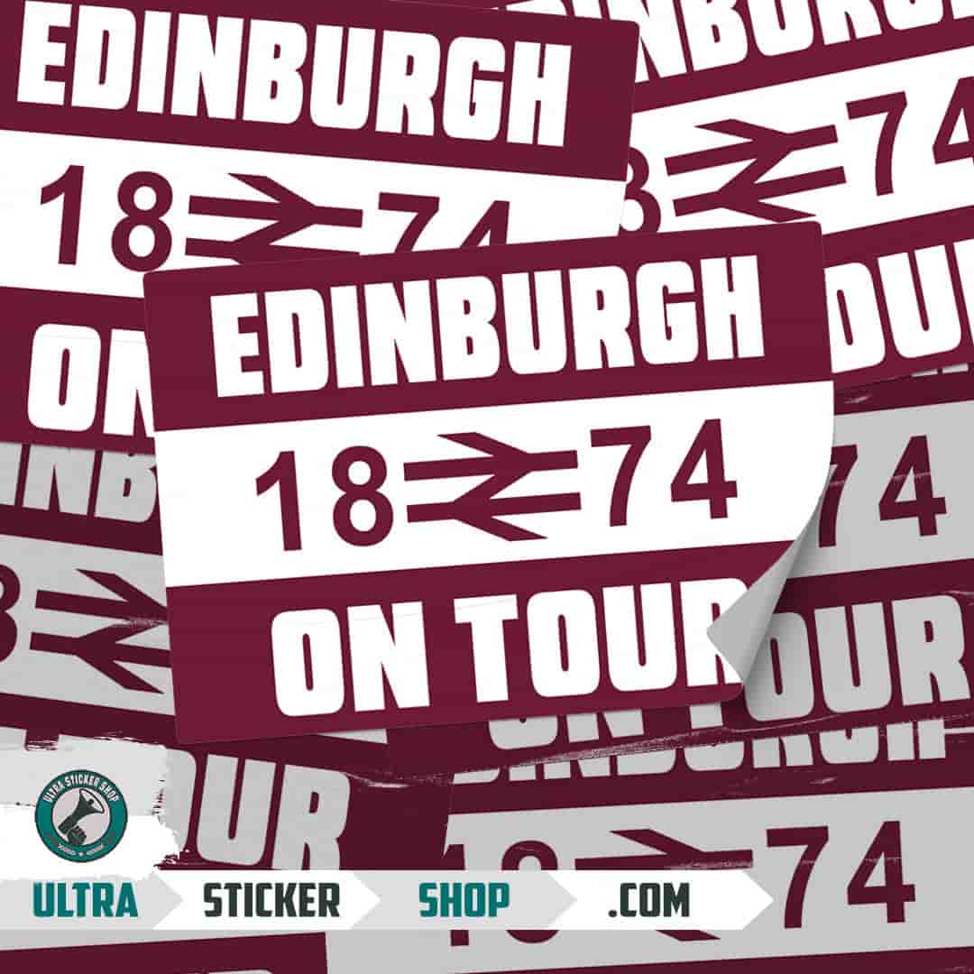 Edinburgh 1874 on tour Stickers