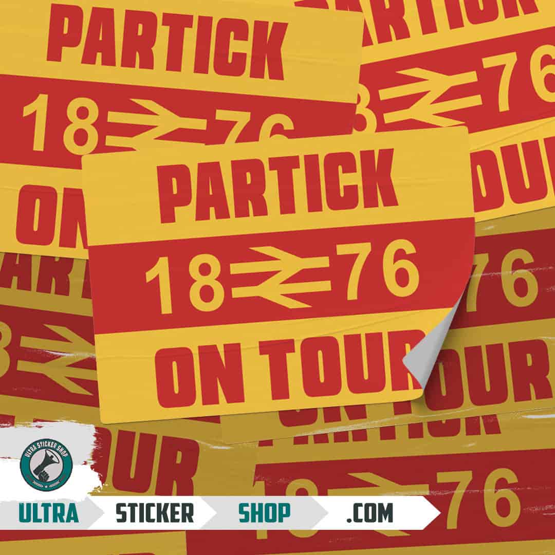 Partick 1876 on tour Stickers