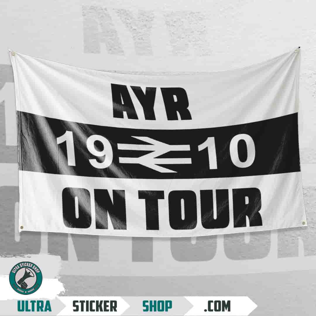 Ayr 1910 on tour Flag