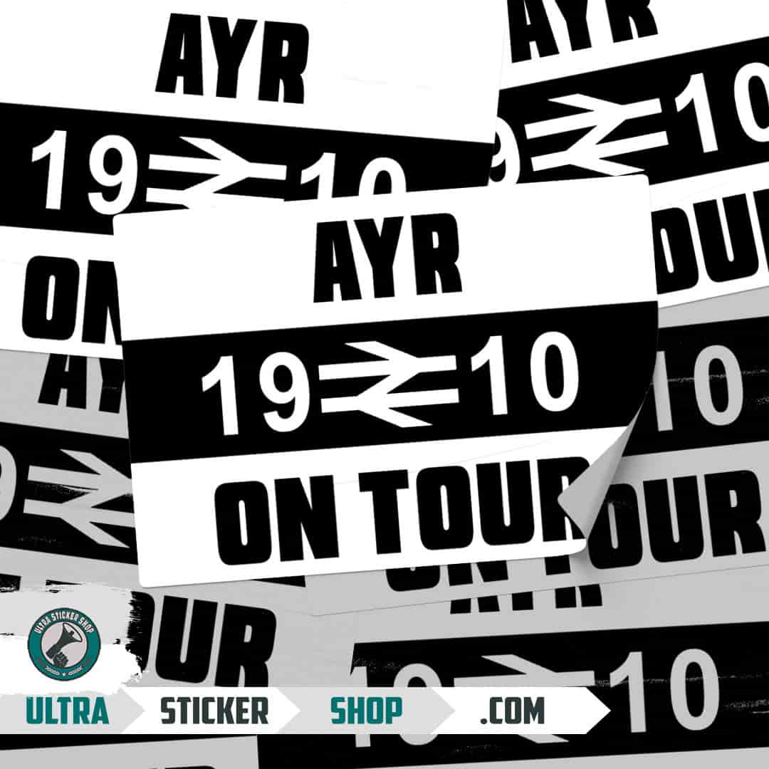 Ayr 1910 on tour Stickers