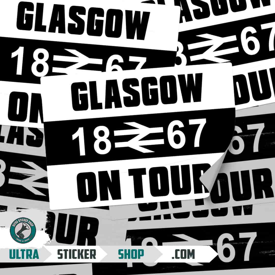 Glasgow 1867 on tour Stickers