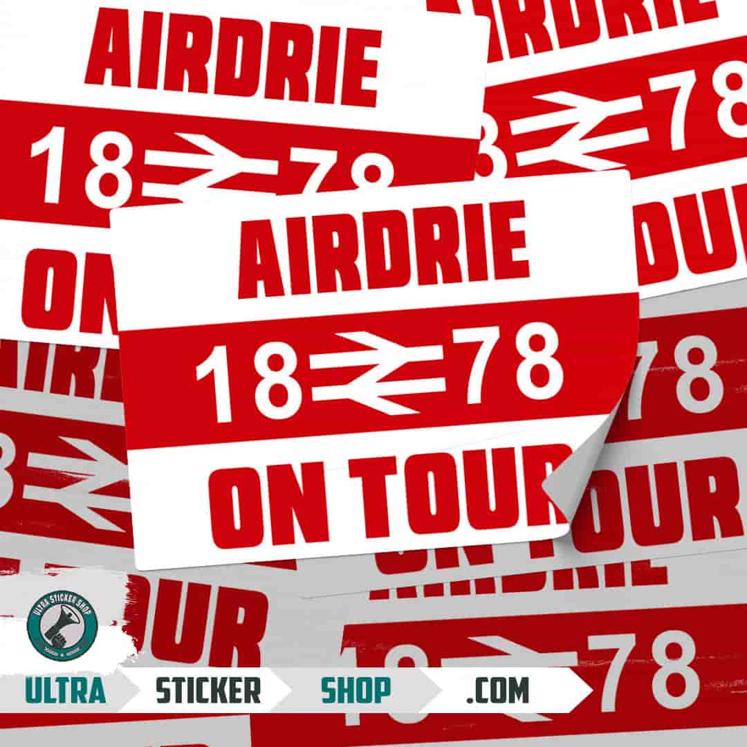 Airdrie 1878 on tour Stickers
