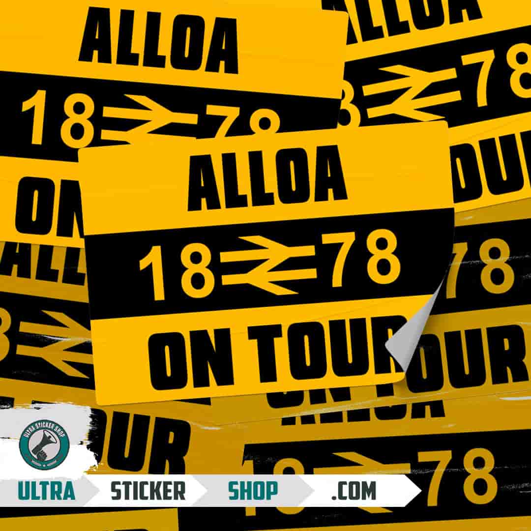 Alloa 1878 on tour Stickers