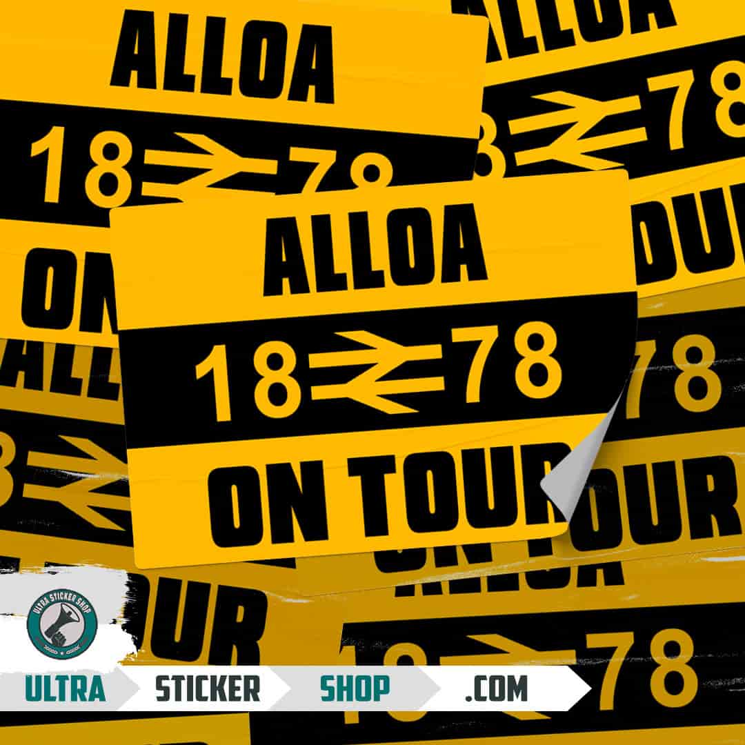 Alloa 1878 on tour Stickers